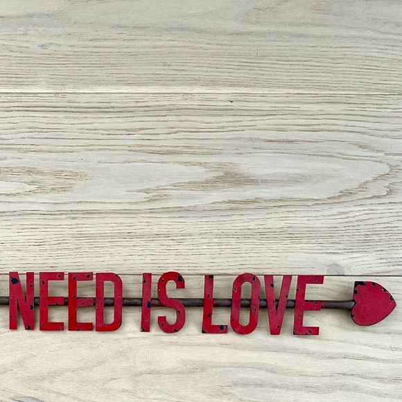 All You Need Is Love Metal Sign, Love Sign, Rustic Metal Sign, Retro Sign - Picture 4 of 7